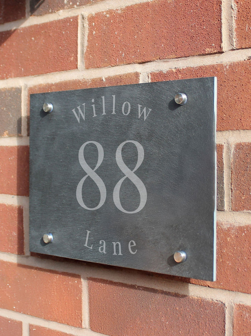 Personalised Slate House Sign by PMC