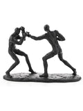 Harvey Makin boxing figurine black polyresin sculpture 20cm (British brand)