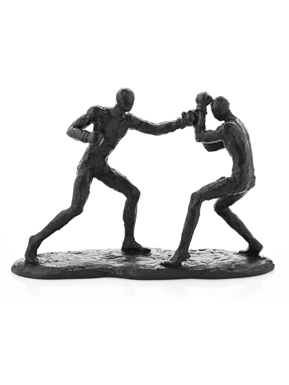 Harvey Makin boxing figurine black polyresin sculpture 20cm (British brand)