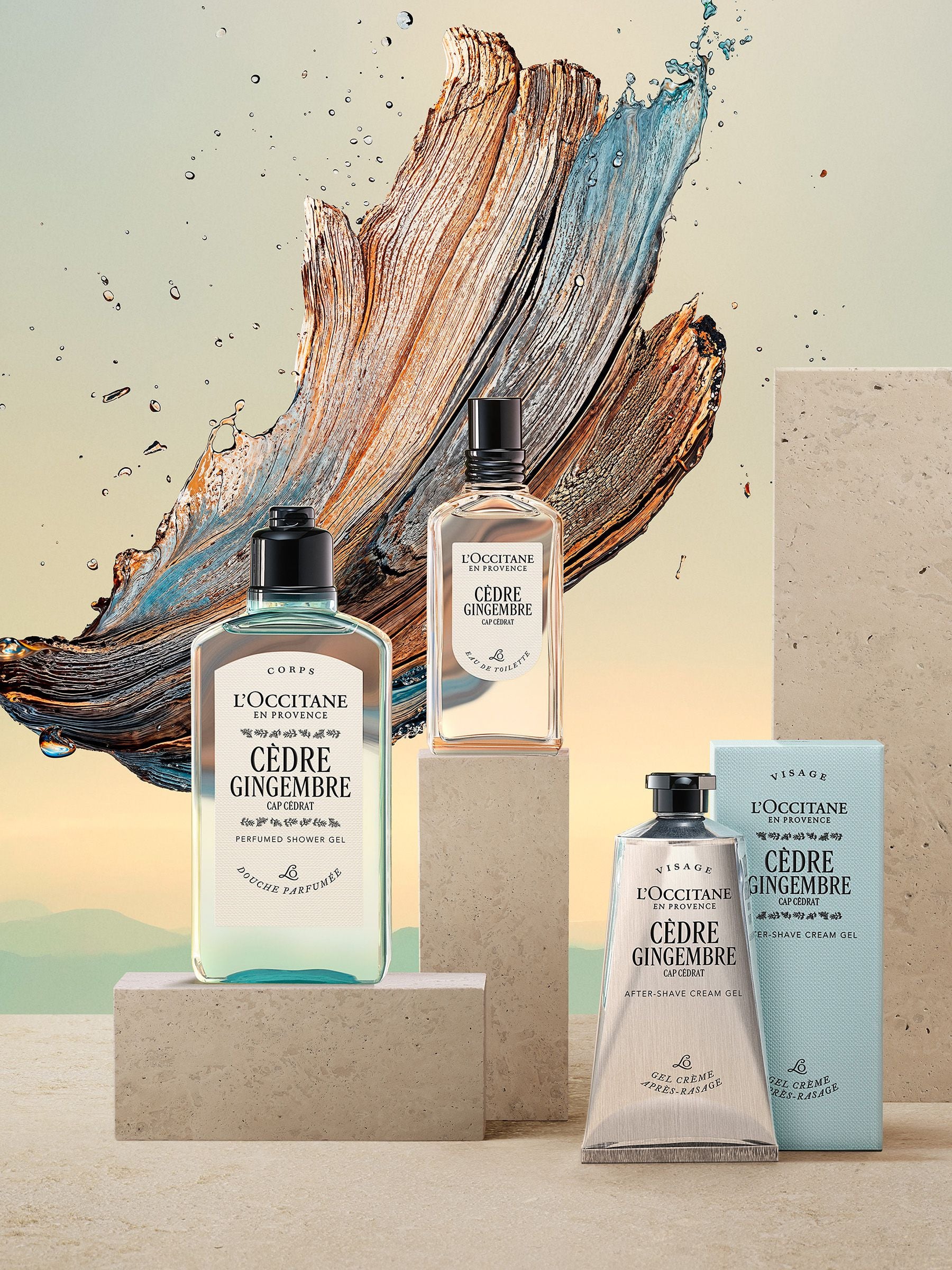 L'Occitane Cédre Gingembre after-shave cream gel 75ml, UK version