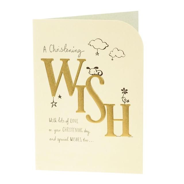 A Christening Wish Card - McGrocer