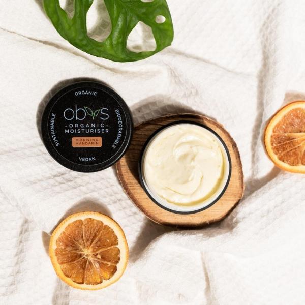 Obvs Organic Moisturiser Gift Set 2x50ml, imported from the UK