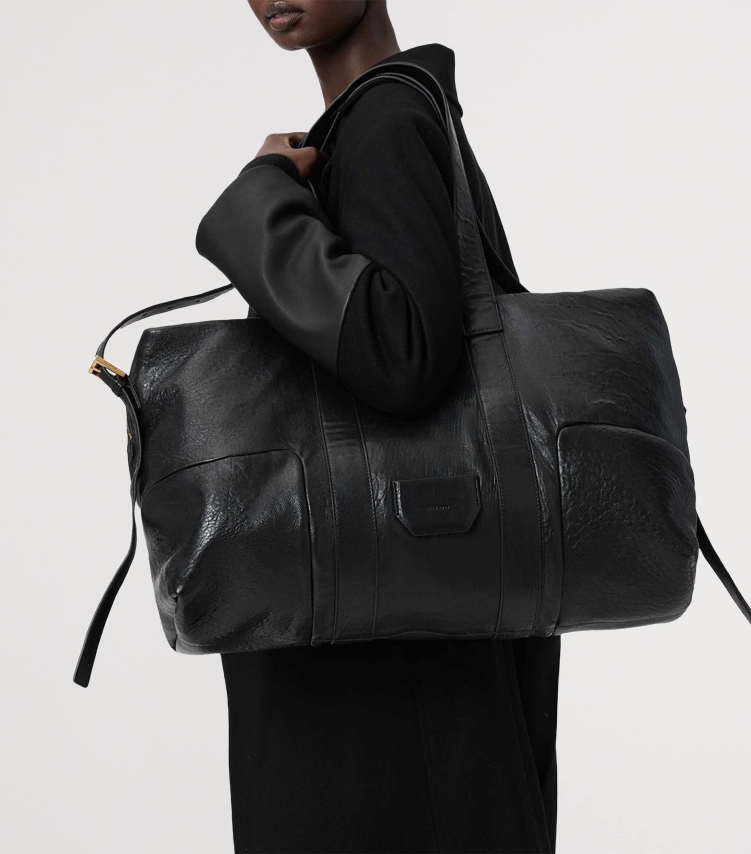 AllSaints Leather Ares Holdall - British product