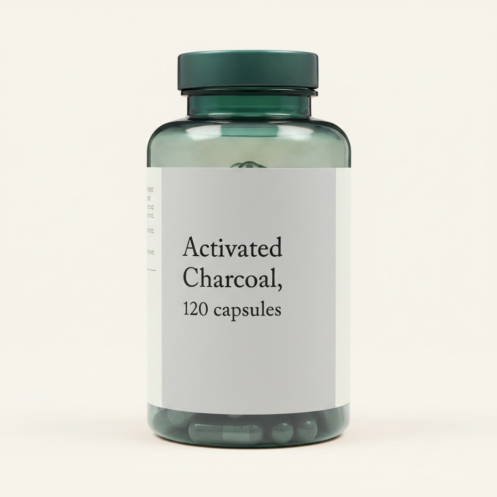 Holland & Barrett Activated Charcoal Capsules 120 count, UK version