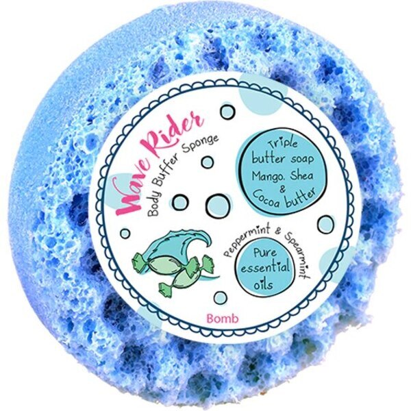Bomb Cosmetics Body Buffer Soap Sponge - Wave Rider