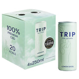 Trip CBD Infused Lemon Basil 4 x 250ml - McGrocer
