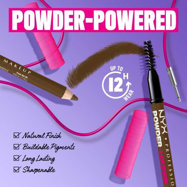 NYX Professional Makeup Powder Louder Brow Pencil 05, imported from the UK