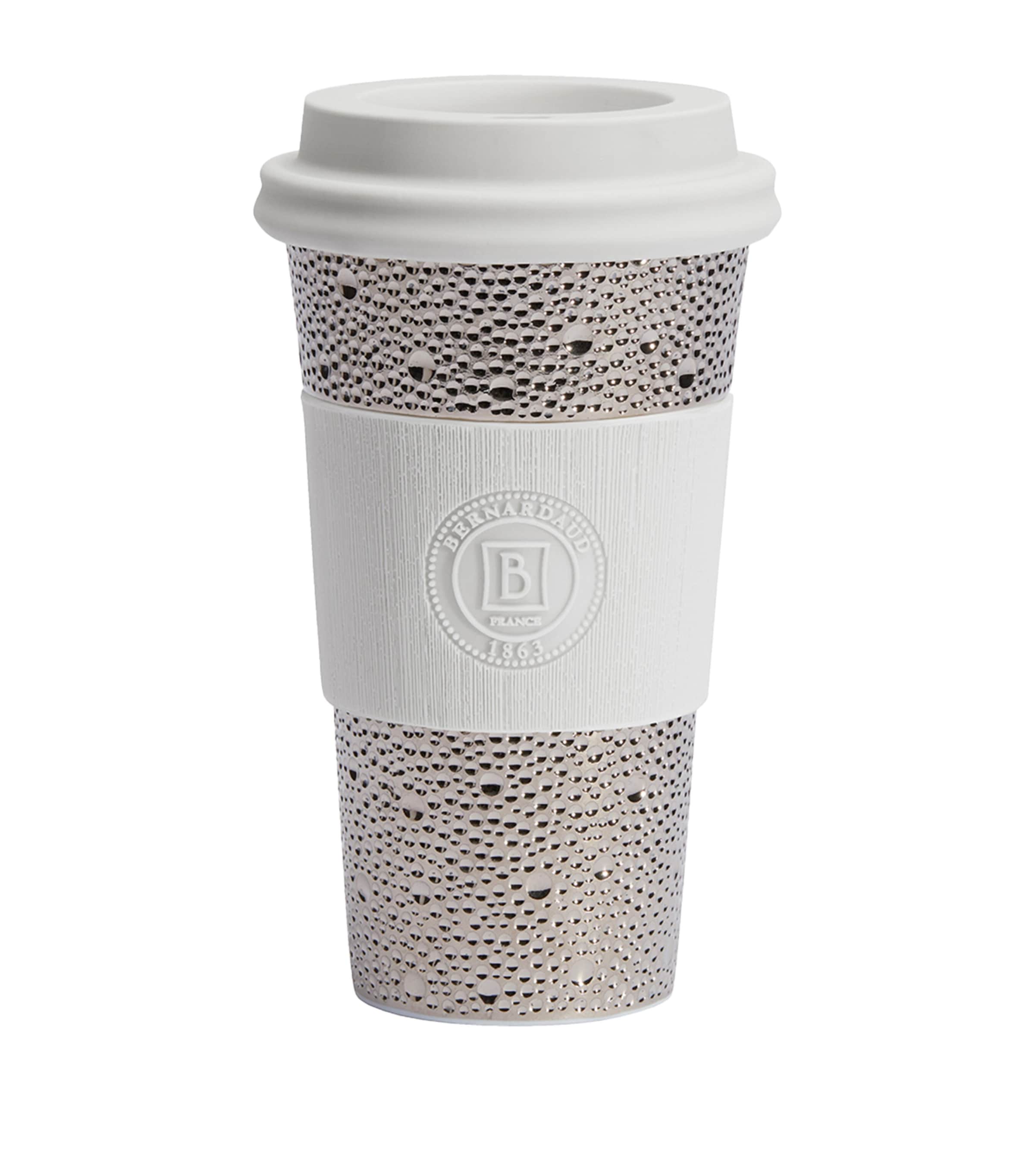 Bernardaud Ecume Platinum Nomad Travel Mug