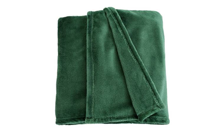 Argos Home Fleece Throw - Green - 125X150cm - McGrocer