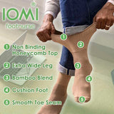 IOMI extra wide diabetic socks 3 pack, UK version
