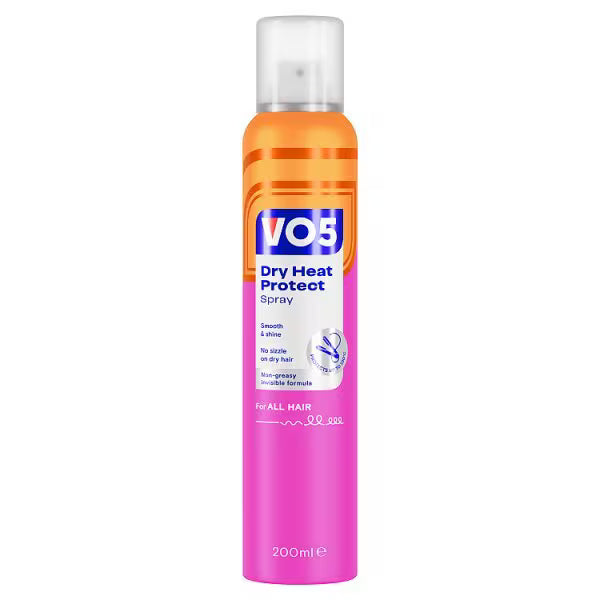 Vo5 Dry Heat Protect Spray 200ml (British brand)