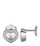 Chopard White Gold and Diamond Happy Diamonds Icons Earrings - British product