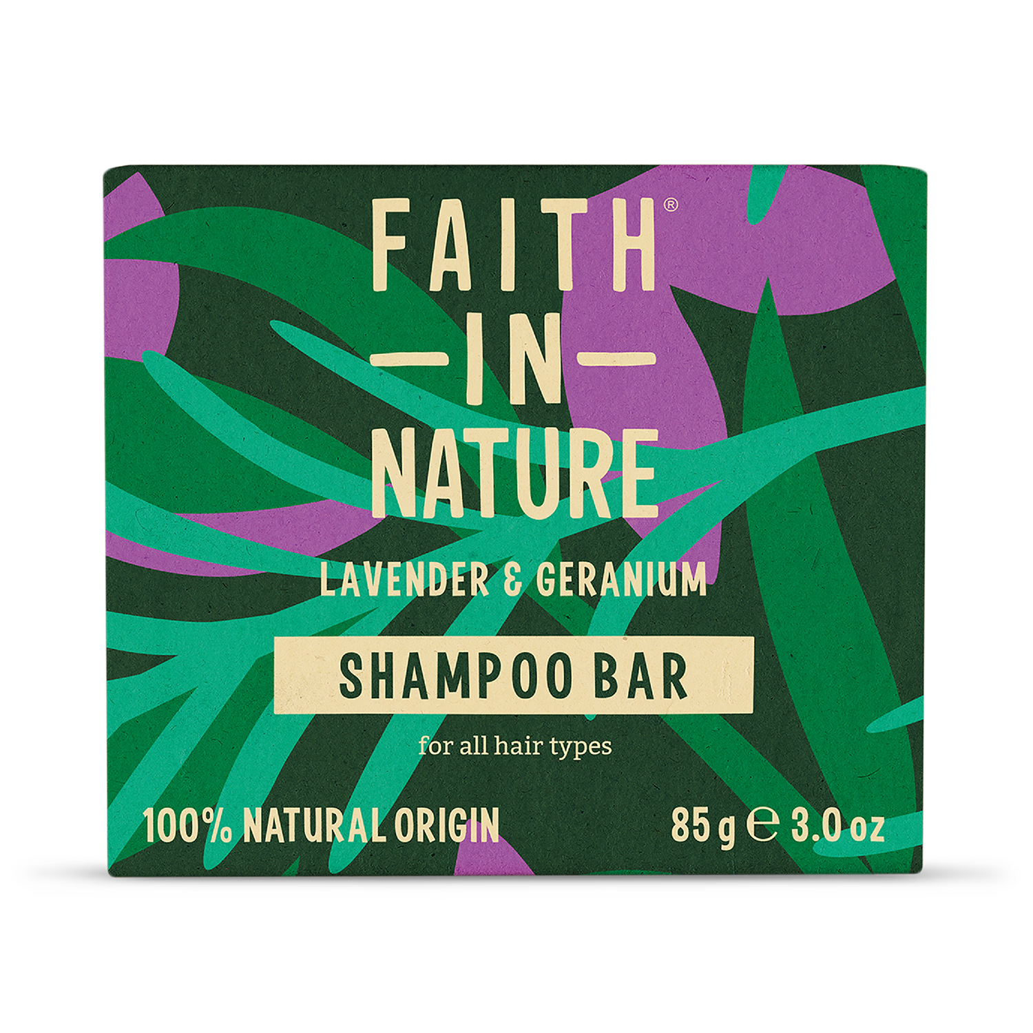 Faith in Nature Shampoo Bar Lavender Geranium 85g - British product