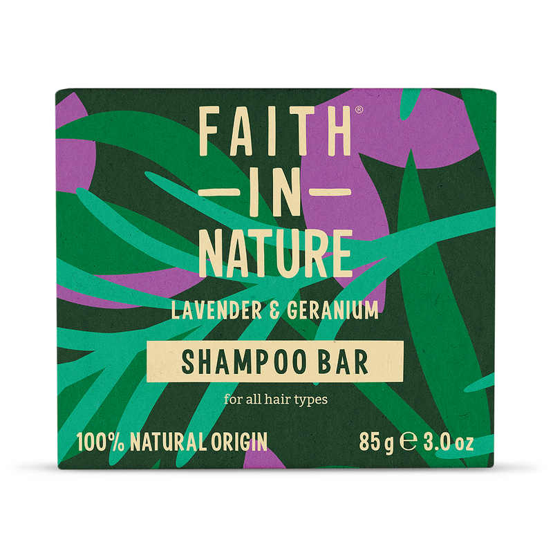 Faith in Nature Shampoo Bar Lavender Geranium 85g - British product