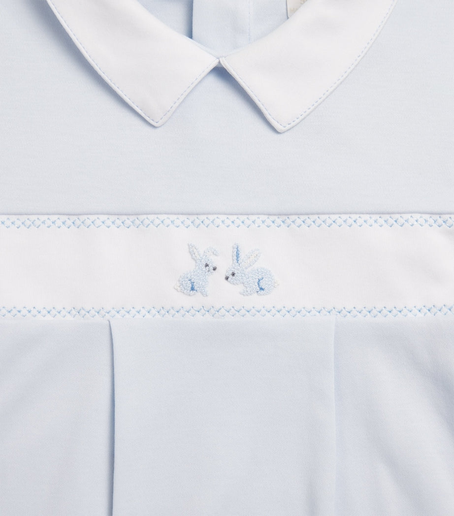 Kissy Kissy Pima cotton Springtime Bunny playsuit 0-18 months, UK version