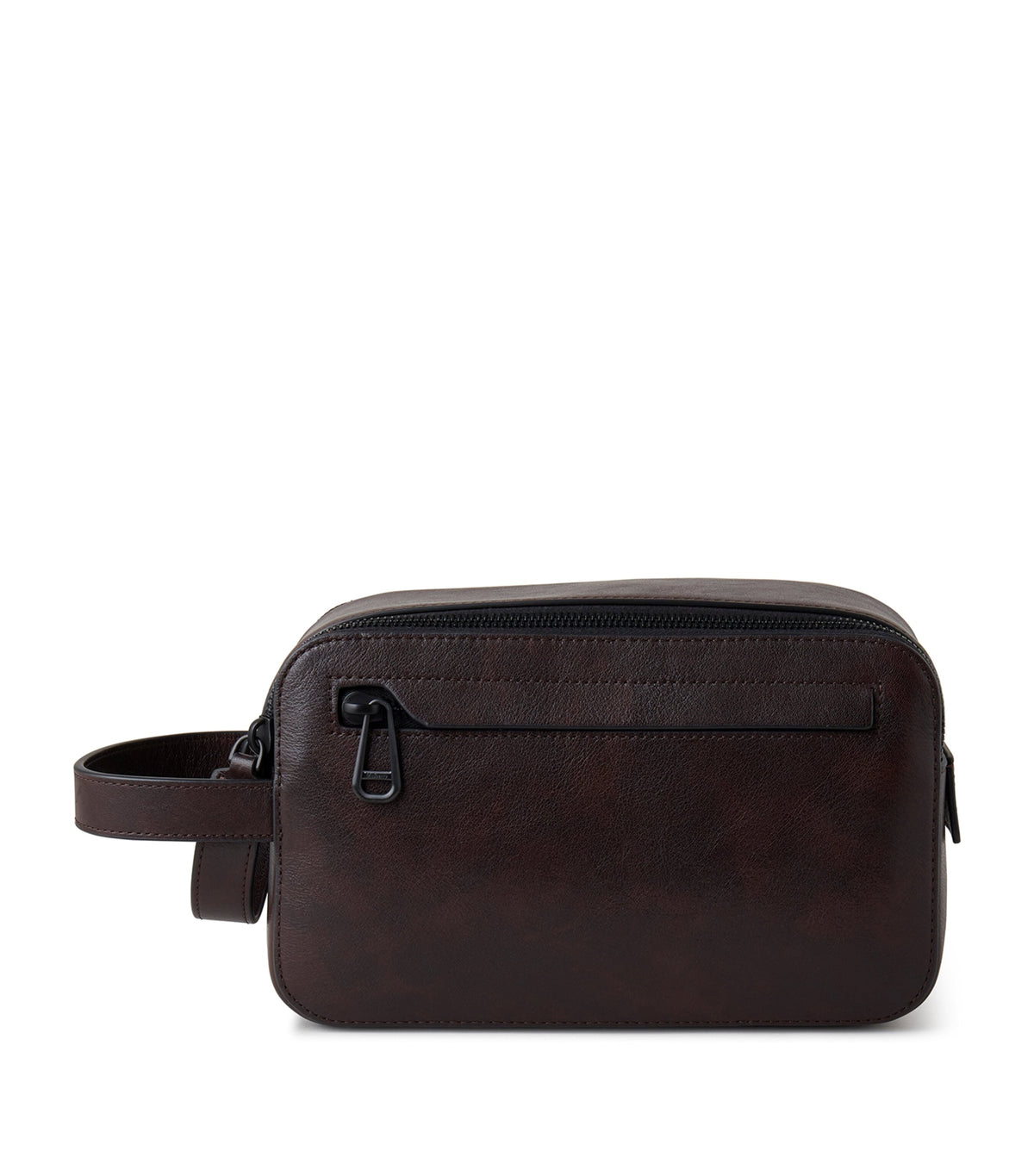 Mulberry leather double-zip wash bag, imported from the UK