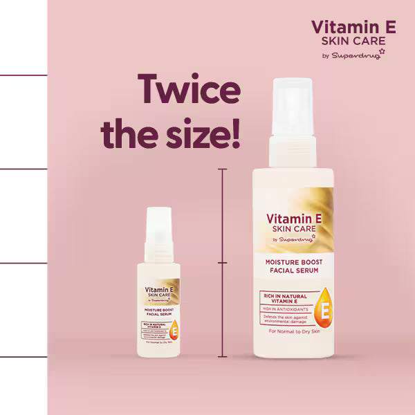 Superdrug Vitamin E Moisturise Boost Facial Serum 100ml (British brand)