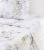 Yves Delorme floral orchid print double flat sheet 240cm x 295cm (British brand)