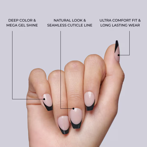 DNR Kiss French nails 28 piece set - British product