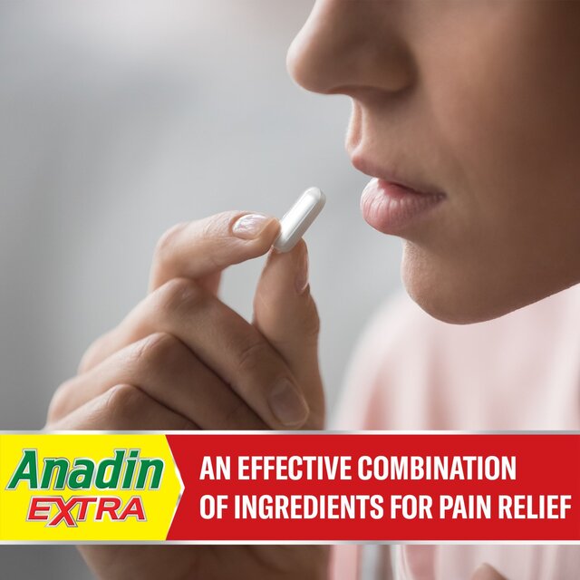 Anadin Extra Aspirin & Paracetamol Fast Acting Pain Killer Caplets   16 per pack - McGrocer