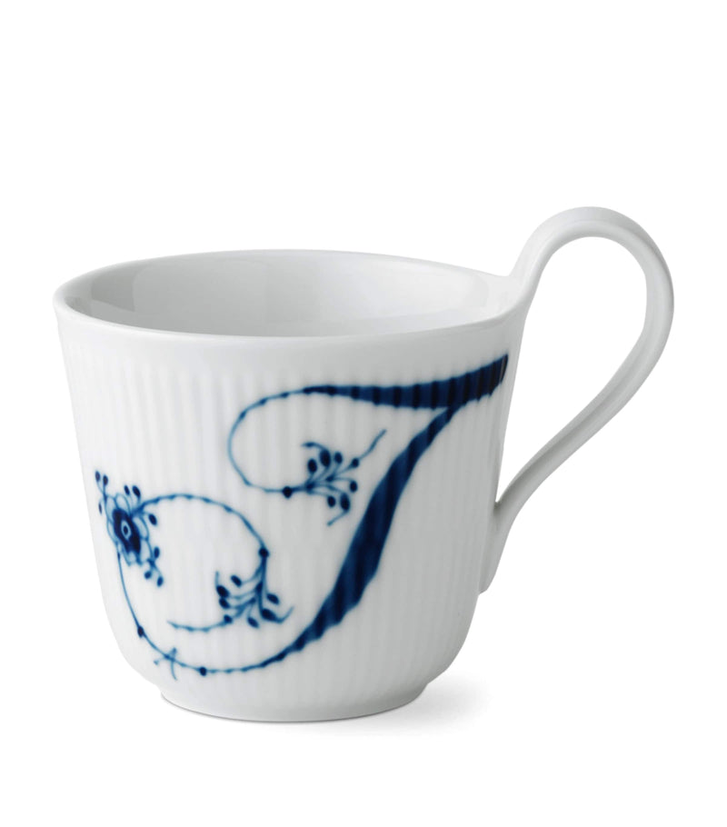 Royal Copenhagen porcelain Fluted Alphabet mug, imported from the UK