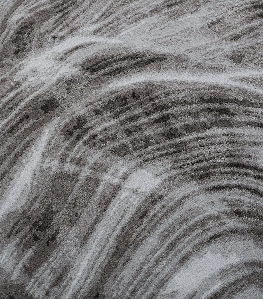 The Rug Company Wool-Silk Falls Graphite Shaped Rug (2.74m x 1.83m)