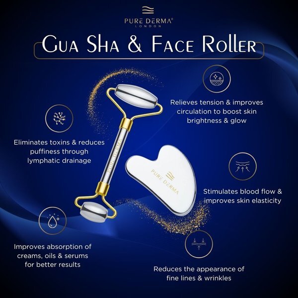 Pure Derma London Terahertz Gua Sha Roller, imported from the UK
