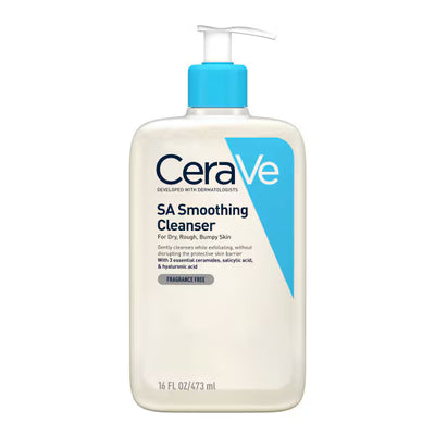 CeraVe SA Smoothing Facial Cleanser Dry Rough Bumpy Skin 473ml