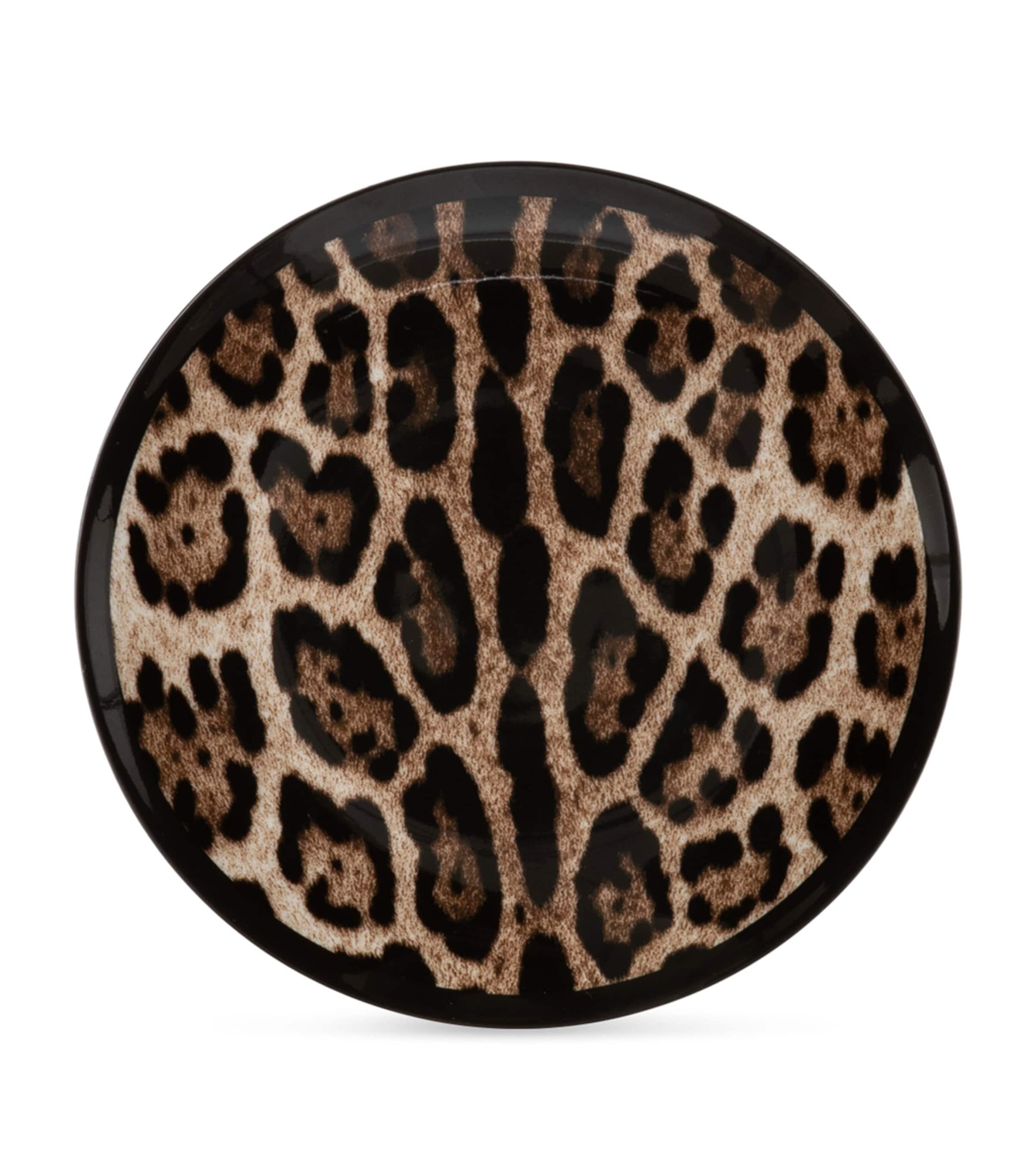 Dolce&Gabbana Casa Set of Two Leopard Print Bread Plates (17cm)