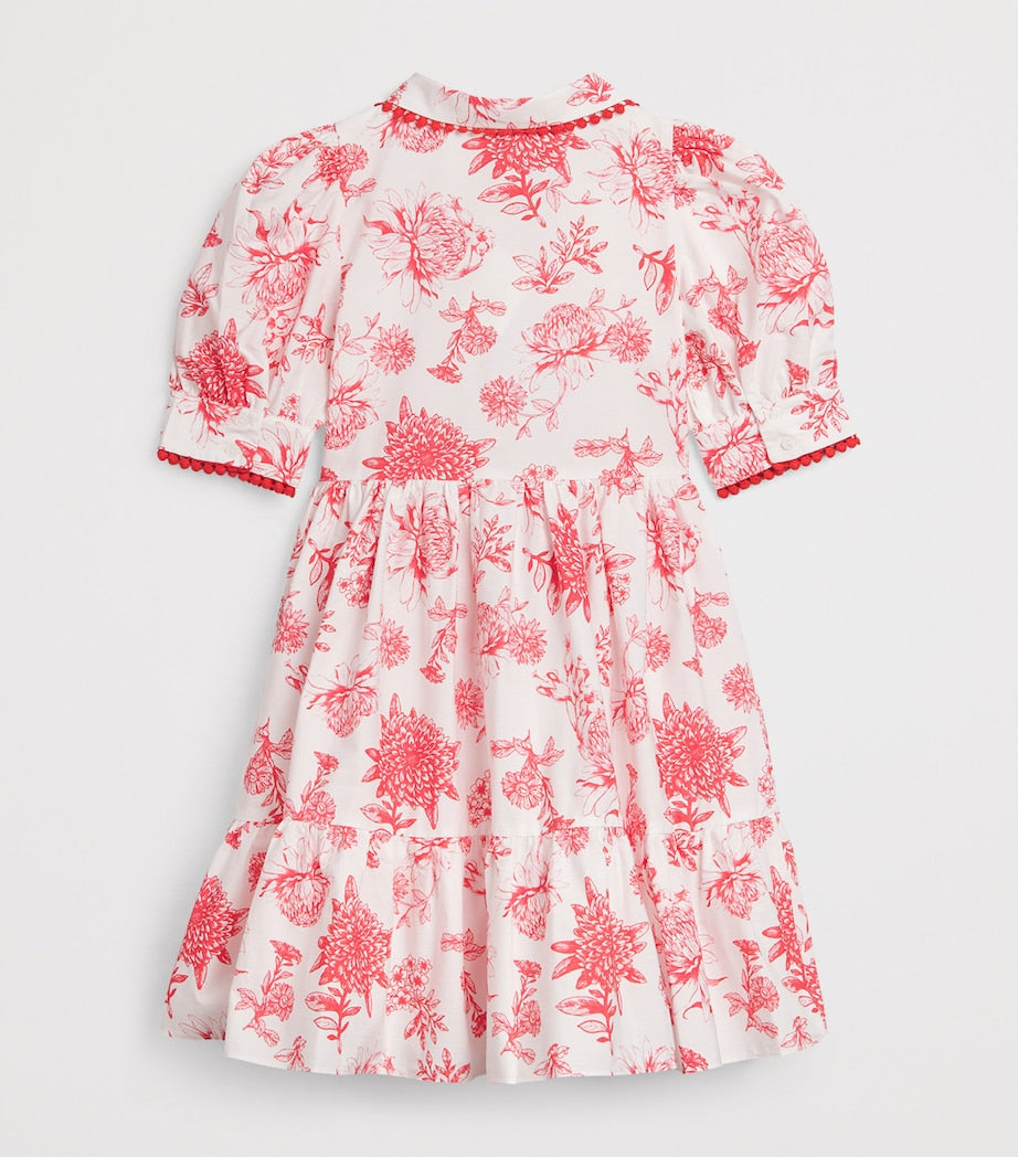 Patachou Red Blossom dress 3-12 years, imported from the UK