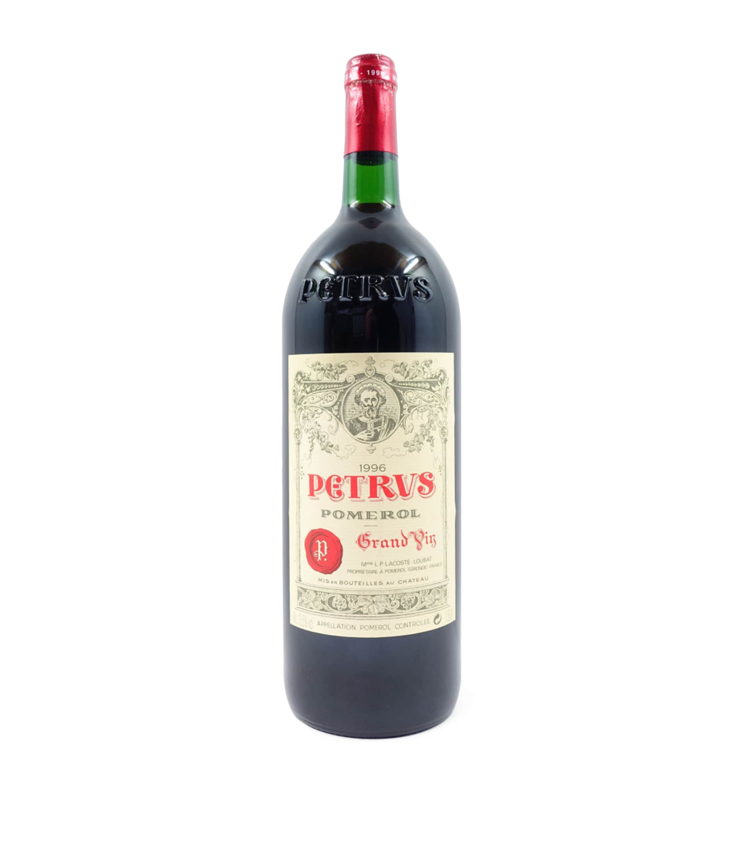 Petrus 1996 Magnum Bordeaux red wine 150cl, imported from the UK