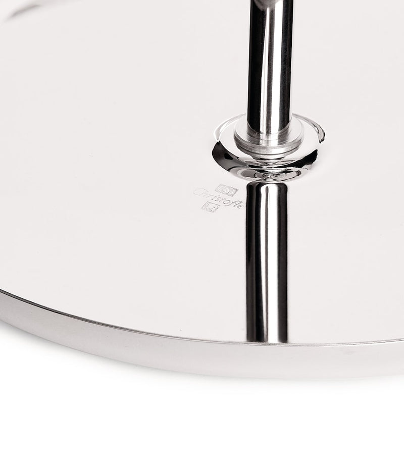 Christofle silver-plated two-tier Albi pastry stand - British product