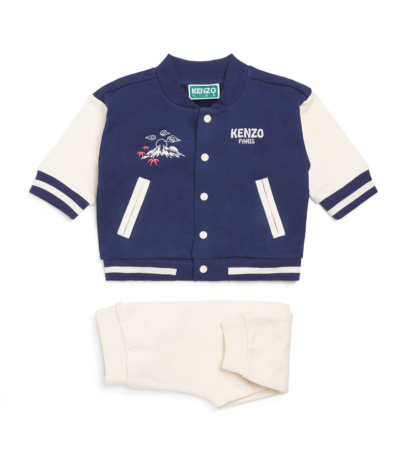 Kenzo kids cotton bomber jacket and sweatpants set 6 months to 4 years, UK version