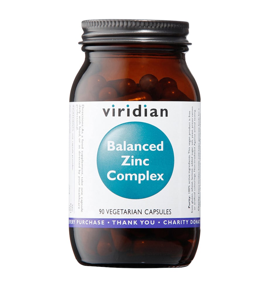 Viridian Balanced Zinc Complex with Vitamin A and Copper 90 Capsules (British brand)