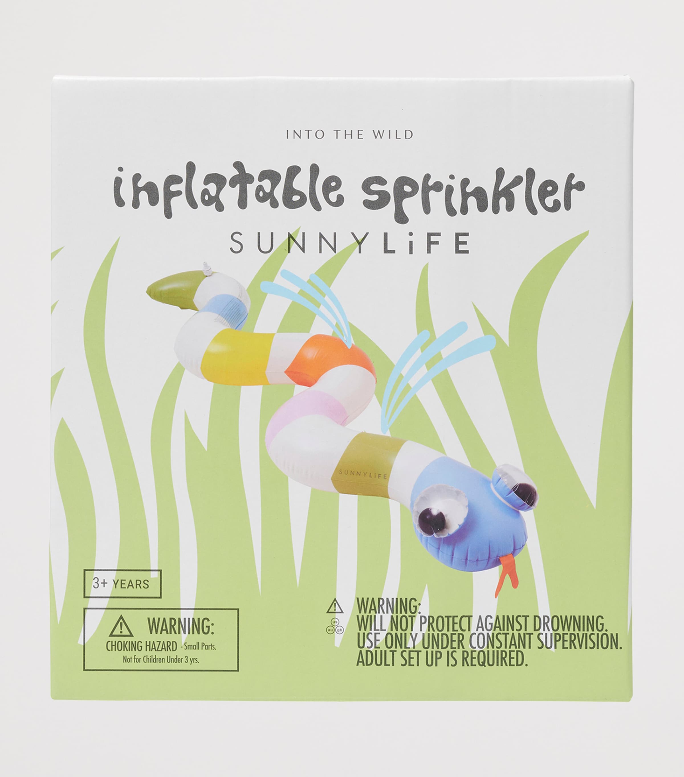 Sunnylife Into The Wild inflatable snake sprinkler (British brand)