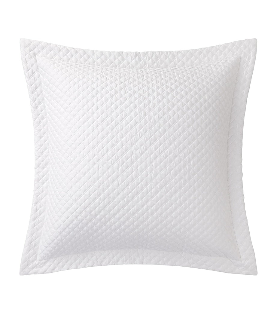 Ralph Lauren Home cotton argyle square pillowcase 65cm x 65cm, imported from the UK