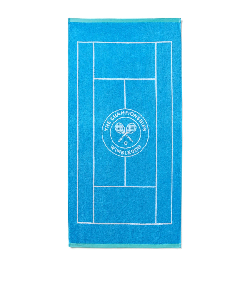Christy Wimbledon Tennis Court bath towel 70cm x 133cm - British product