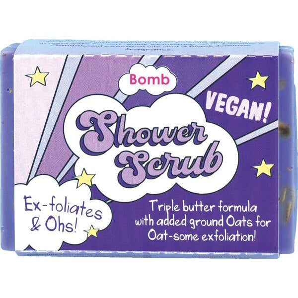Bomb Cosmetics Black Jasmine Shower Soap Scrub Bar - British product