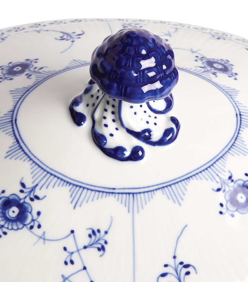 Royal Copenhagen Blue Fluted Half Lace Tureen (32.5cm)