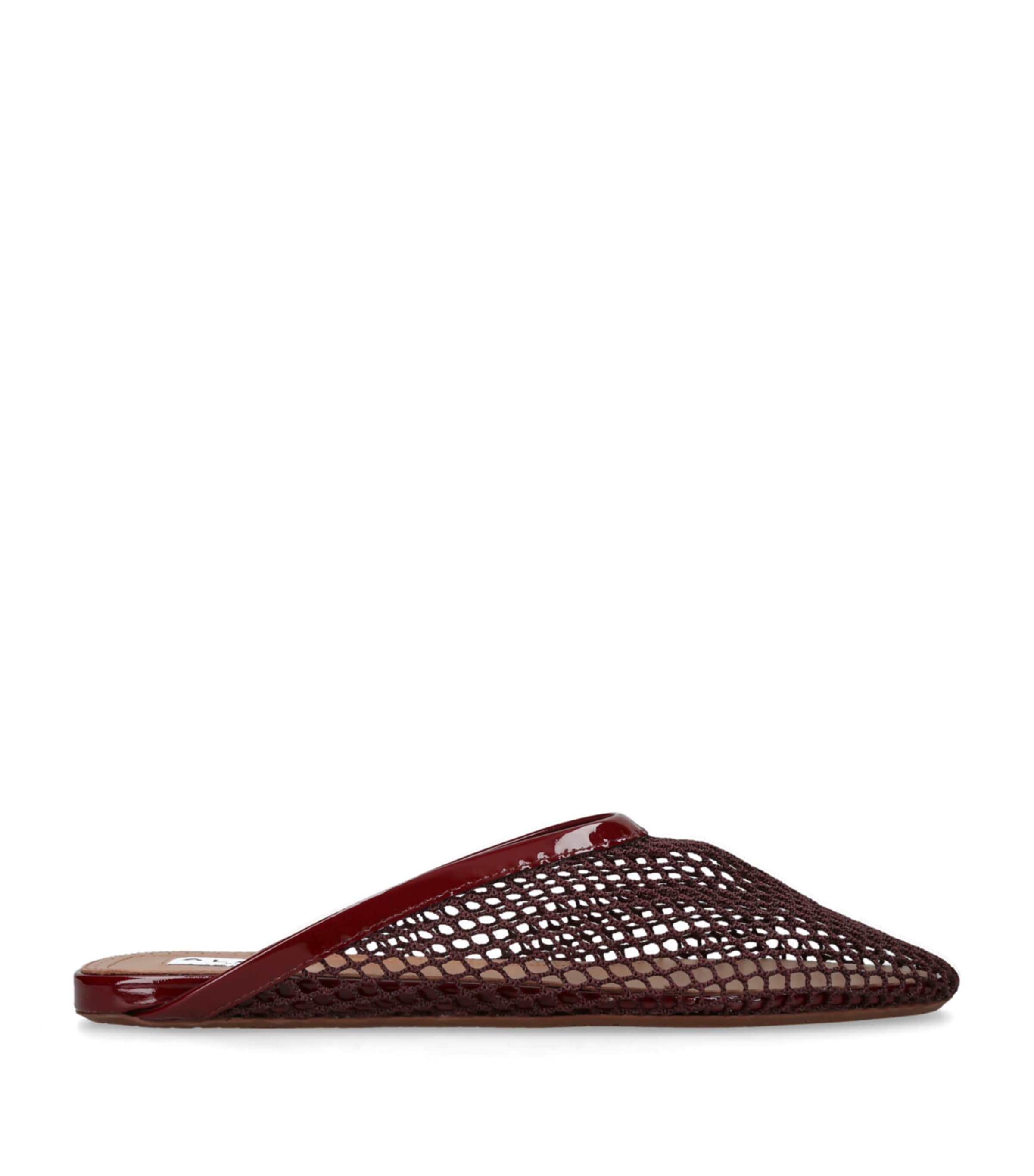 Alaïa fishnet mules flat shoes - British product
