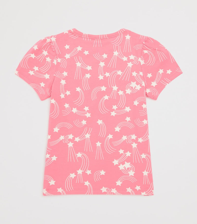 Mini Rodini cotton starfall T-shirt for ages 3-11 years, imported from the UK