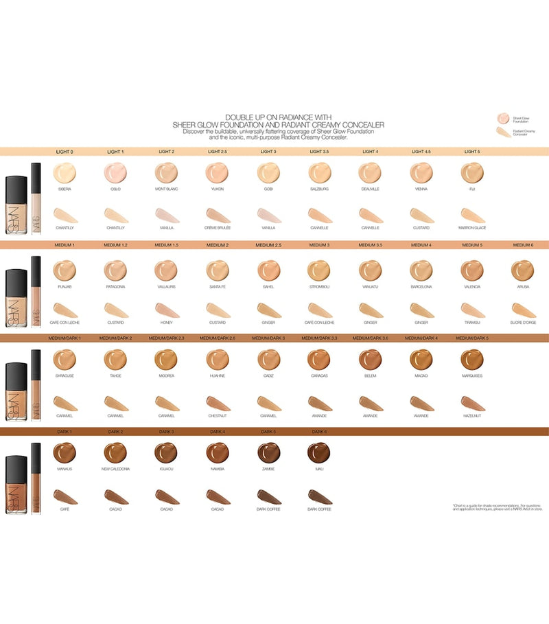 NARS Sheer Glow Foundation, imported from the UK