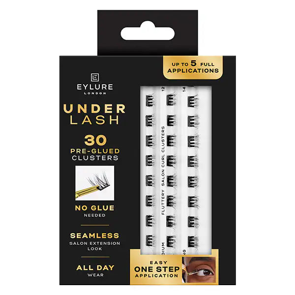 Eylure Underlash clusters pre-glued 30 count - British product