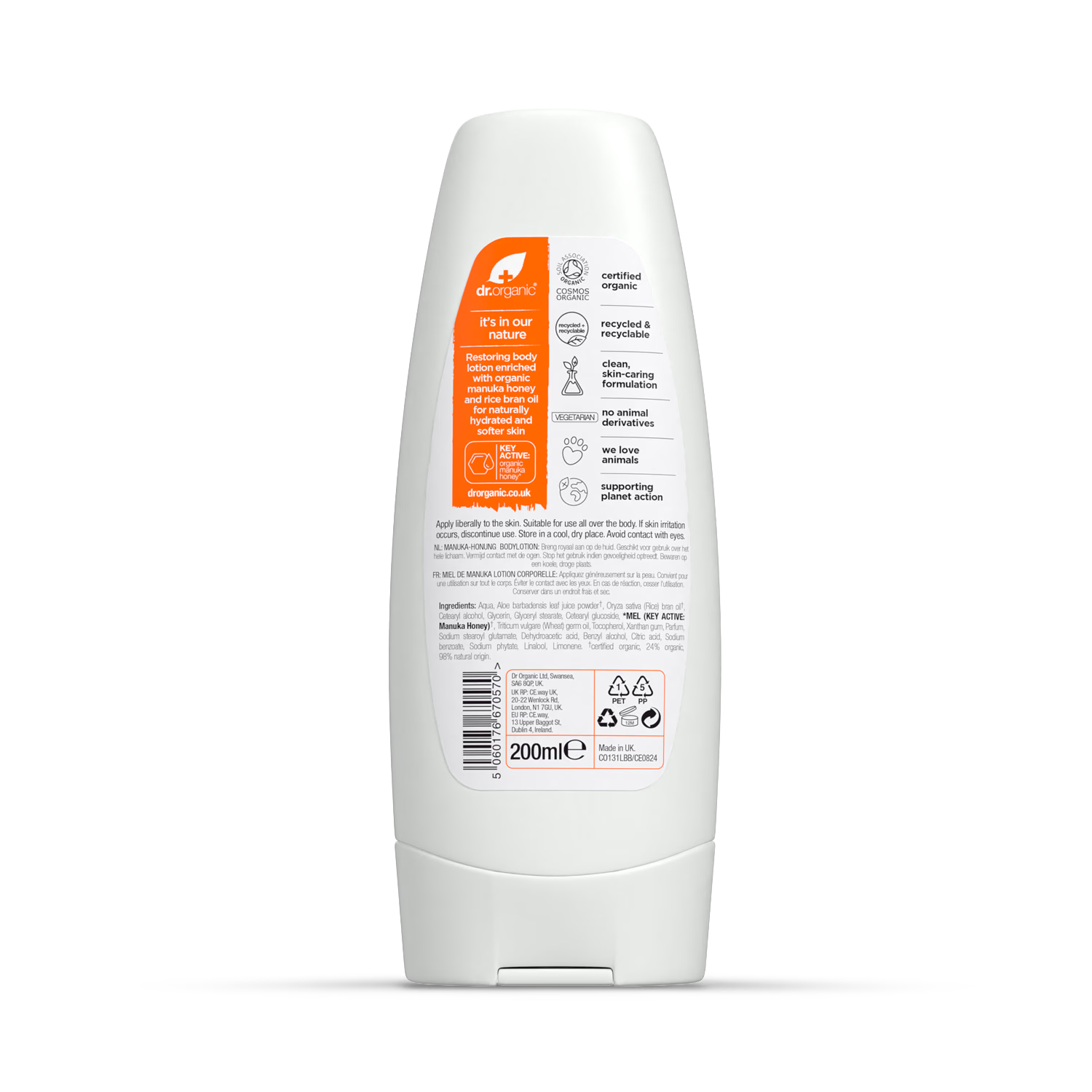 Dr Organic Manuka Honey Body Lotion 200ml