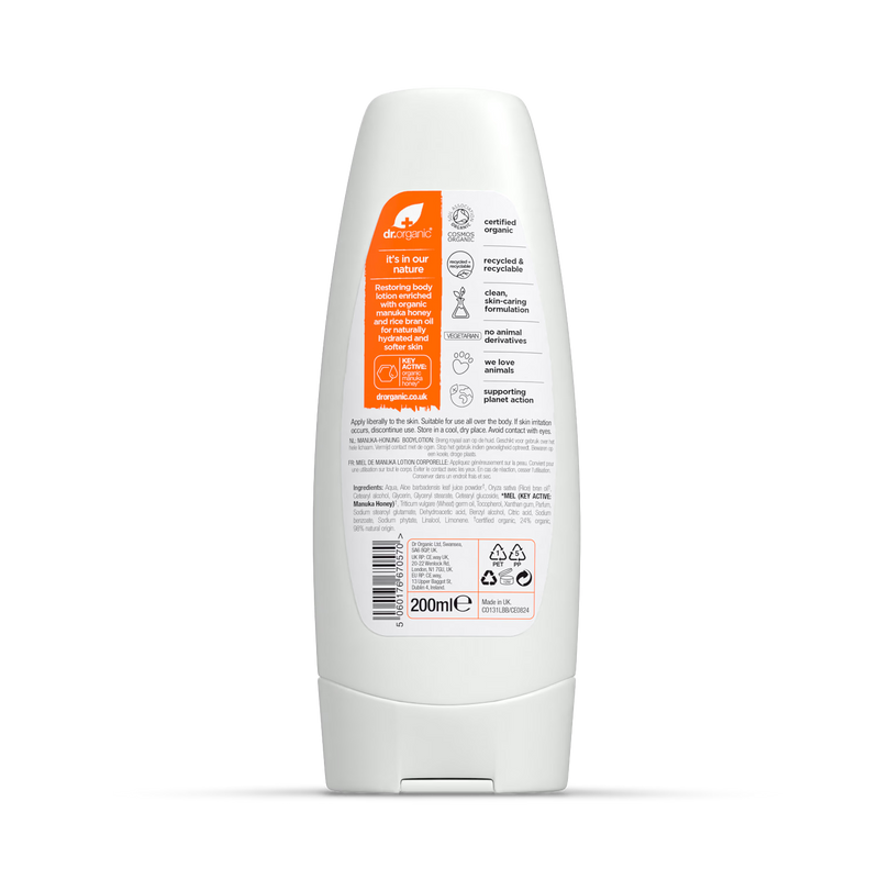Dr Organic Manuka Honey Body Lotion 200ml