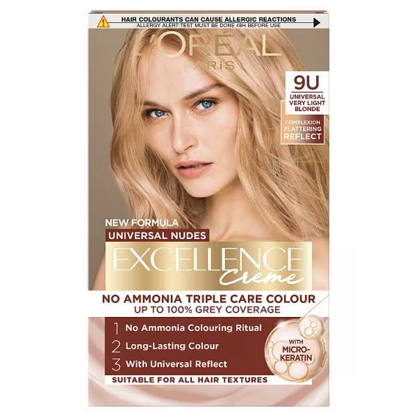 L'Oreal Paris Excellence Creme Very Light Blonde Hair Dye, UK version