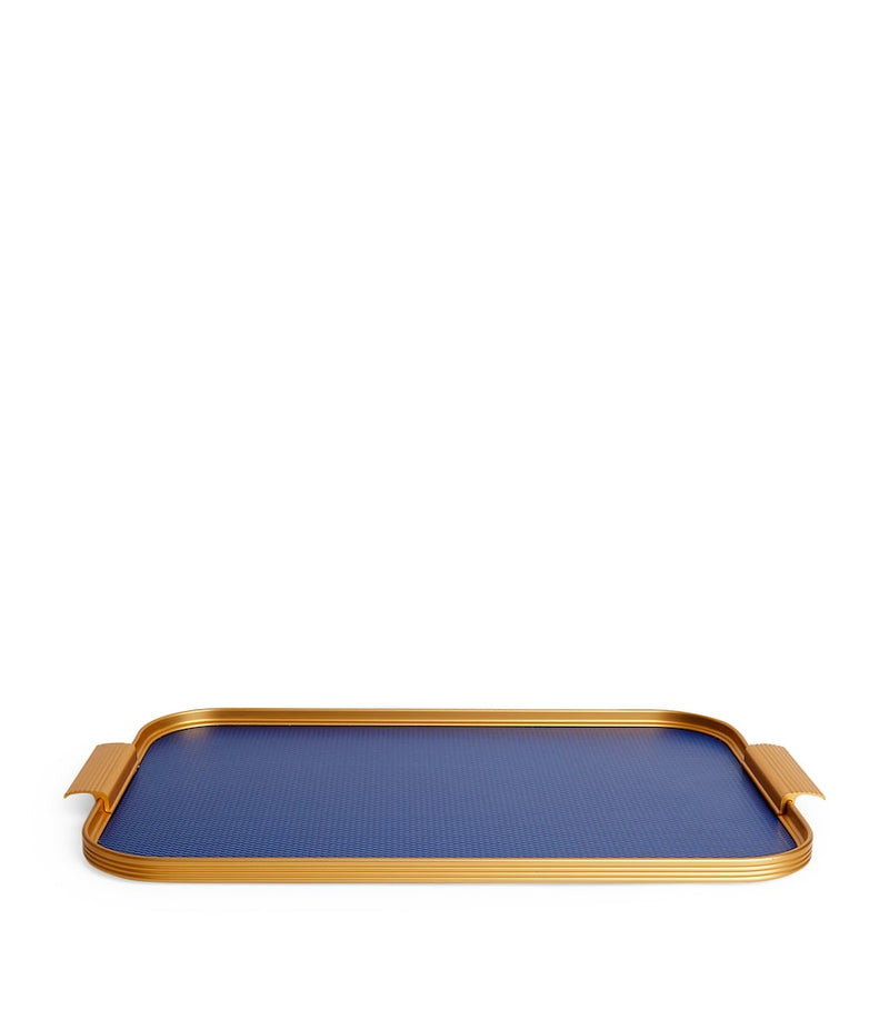 Kaymet Ribbed Metal Tray 46cm x 30cm, UK version
