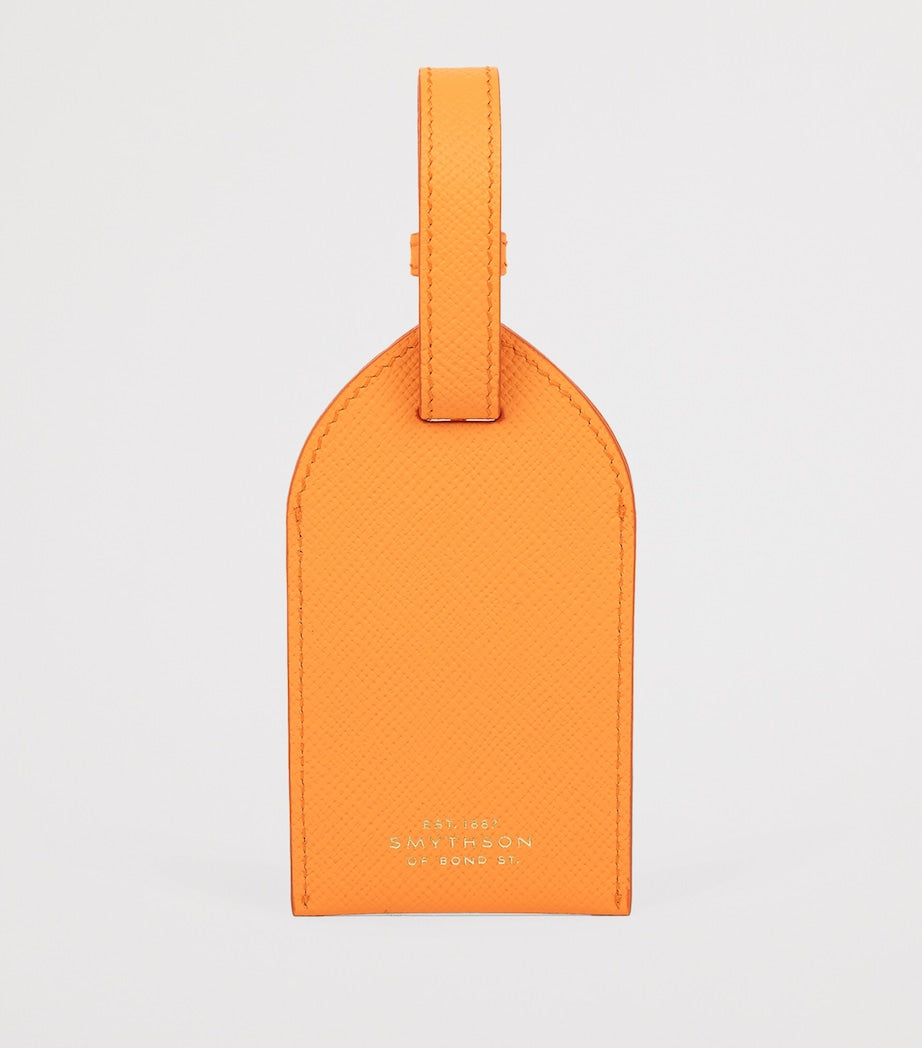 Smythson Calfskin Panama Luggage Tag (British brand)