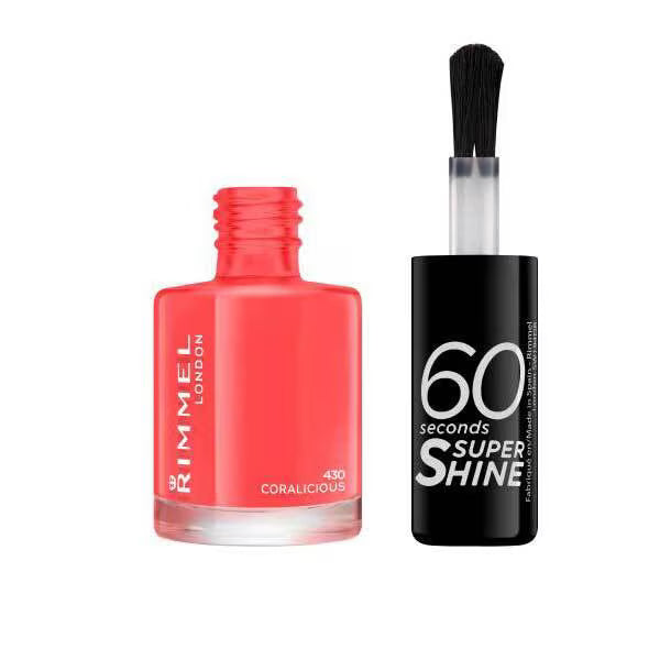 Rimmel nail polish Coralicious 8ml, imported from the UK