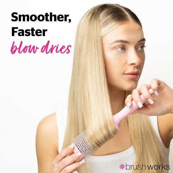 Brushworks Ceramic Round Hairbrush Medium 43mm - British product